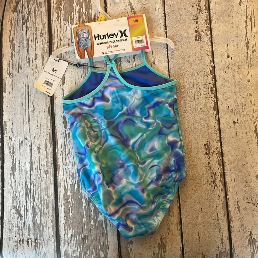 Hurley Girls One-Piece Swimsuit - Sz 5/6